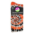 thumbnail image 2 of Crazy Tie Dye Socks Over the Calf (Orange/Black/White, Medium), 2 of 2