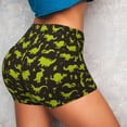 thumbnail image 4 of Balery Cute Dinosaurs (2) Pantalones cortos de entrenamiento estampados para mujer, sin costuras, ajustados, para gimnasio, yoga, correr, deportes, ejercicio activo, fitness.-Medium, 4 of 8