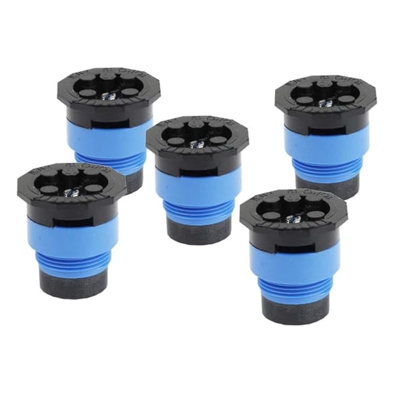 53465 5-Pack 570 Series MPR  10' Quarter Nozzle - Blue Irrigation Sprinkler Nozzles with Screens for Lawn & Garden