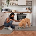 thumbnail image 3 of Kitchen mats for Floor, 2PCS Kitchen Rugs Non-Slip Water and Oil Absorbent Runner Rugs for Kitchen, Floor, Office, 17.3"x30"+17.3"x47", Grey, 3 of 7