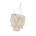 thumbnail image 4 of Pantalla de lámpara de techo de macramé, pantalla bohemia para guardería, oficina, sala de estar Estilo B, 4 of 8