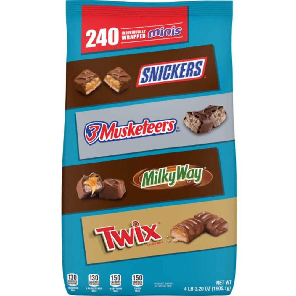 SNICKERS, TWIX, 3 MUSKETEERS & MILKY WAY Minis Size Easter Bulk