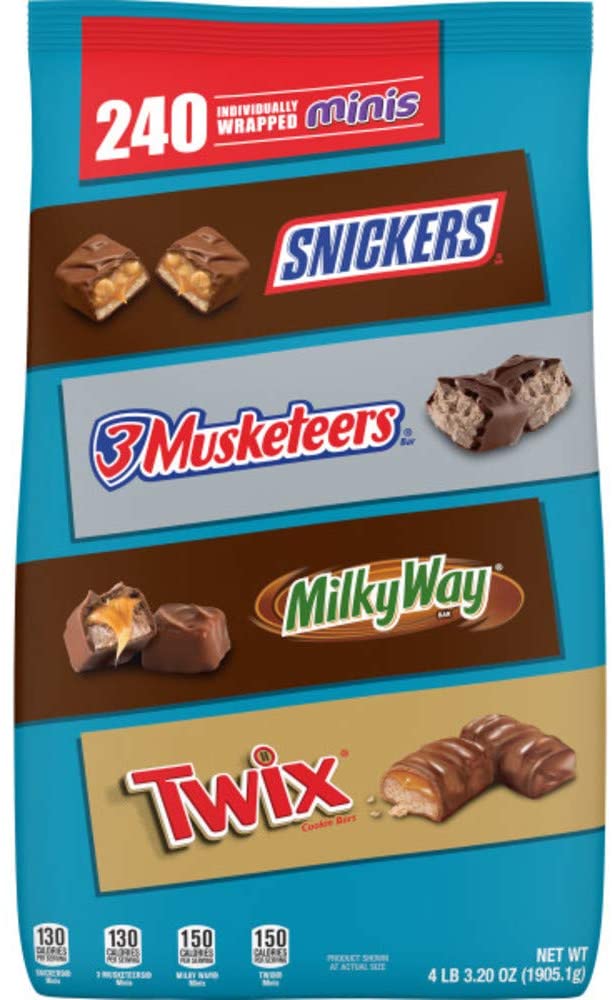 SNICKERS, TWIX, 3 MUSKETEERS &amp; MILKY WAY Minis Size Easter Bulk ...