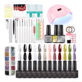 thumbnail image 1 of Kit Lampara Uña Uv Gel 54w 12 Esmaltes Mate Cepillo Manicure, 1 of 5