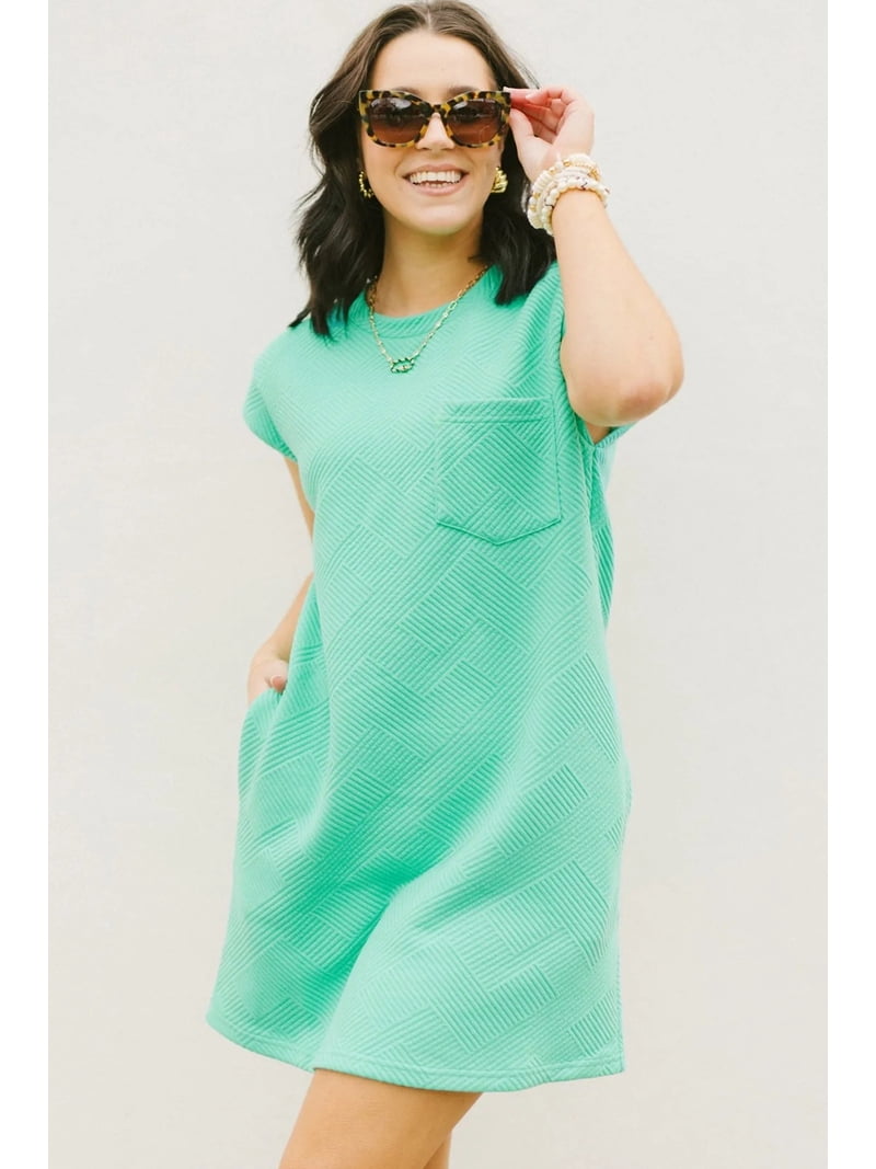 mint green shift dress Running To You Green Shift Dress main image 1