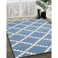 thumbnail image 2 of Ahgly Company Indoor Rectangle Contemporary Light Steel Blue Abstract Area Rugs, 4' x 6', 2 of 6