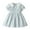 Light Blue, variant on LUOGENLI Dress Kids Toddler Baby Girls Spring Summer Plaid Cotton Short Sleeve Princess Dress Clothes Dress for Girls Trendy with Pockets Light Blue 2-3 Years