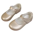 thumbnail image 4 of Quealent Toddler Flower Girl Dress Shoes - Baby Girl Ballet Mary Jane Flats for Party School Wedding Gold for Size 12.5, 4 of 6