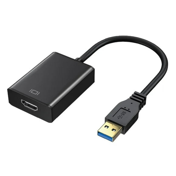 Adaptador Jetion hdmi a usb 3.0, hembra, flexible, negro