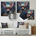 thumbnail image 4 of DESIGN ART Designart "Cool Cat With Sunglasses I" Animals Cat Kittens Metal Wall Art 29 in. wide x 29 in. high, 4 of 5