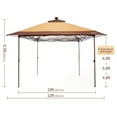 thumbnail image 5 of Suntime 12 x 12 Instant Pop Up Solar Light Screen Canopy Tent Cover, Brown, 5 of 8