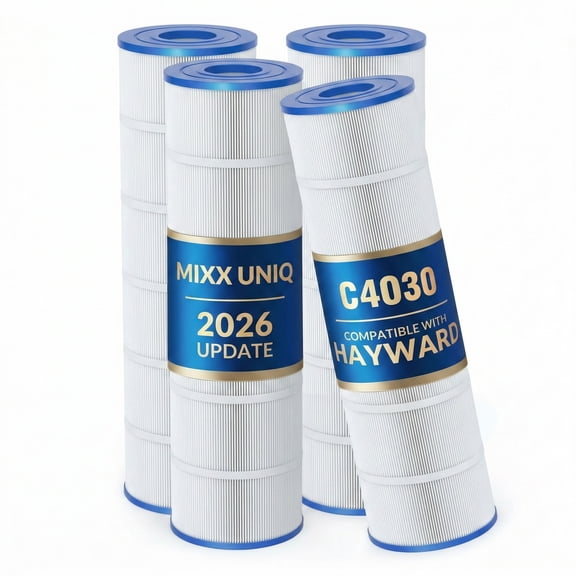 4 Pack C4030 Pool Filter Cartridges Compatible with Hayward SwimClear C4020, C4025, C4030, Superior Filtration & Durability, Replaces PA106, CX880XRE, 424 sq.ft