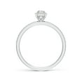 thumbnail image 2 of ANGARA Natural 0.32 Ct. Diamond Halo Engagement Ring in 14K White Gold for Women (Ring Size: 3), 2 of 9