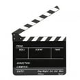 thumbnail image 1 of T osuny Claqueta de acrílico de 30x25 cm, Director de Cine Clappers, Tablero de fotografía de Cine y televisión con excelente decoración para Fiestas de Hollywood(Pizarra de Rayas Blancas (PAV1YBE)) Amonsee NO, 1 of 6