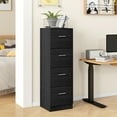 thumbnail image 2 of HOMCOM Classeur à 4 Tiroirs Armoire de Classement Verrouillable pour Formats A4 et Lettre, 2 of 10