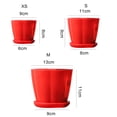 thumbnail image 5 of Flower Pot Pumpkin Shape Imitation Porcelain Plastic Flower Pot for Home by Mightlink, 5 of 8