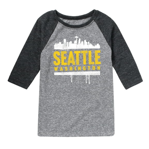 Instant Message - Seattle, Washington - Toddler & Youth Raglan Graphic T-Shirt