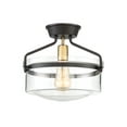 thumbnail image 3 of Trade Winds Gardner Semi-Flush Mount Ceiling Light in Oil Rubbed Bronze, 3 of 6