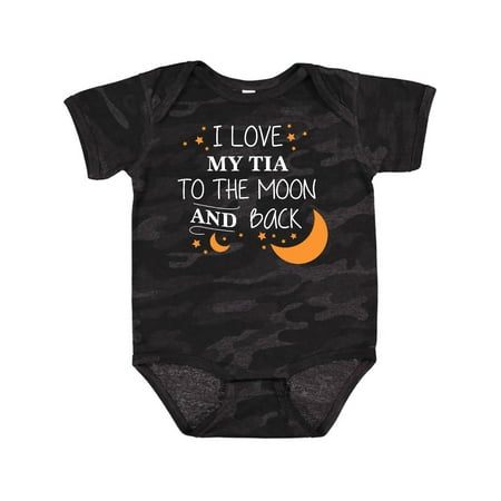 

Inktastic I Love My Tia to the Moon and Back Gift Baby Boy or Baby Girl Bodysuit