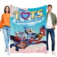 thumbnail image 5 of TOTS Flannel Blanket Super Soft Bed Sofa Throw Birthday Gift, 5 of 14