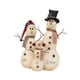 thumbnail image 5 of Muñeco de nieve de peluche navideño, estatua de muñeco de nieve, figuritas de de nieve, adorno para estante, chimenea, festival, fiesta, sala de estar, 5 of 9