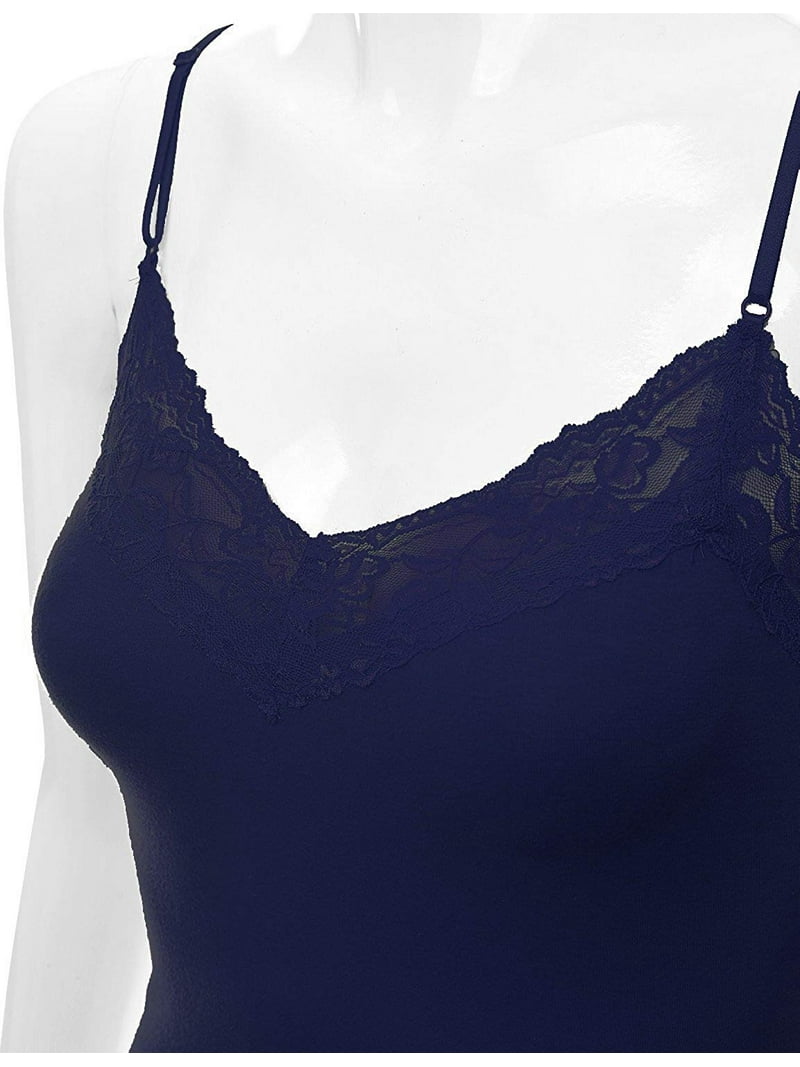 Bozzolo Women Junior & Plus Adjustable Spaghetti Strap Lace