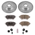 thumbnail image 3 of PowerStop Front Z26 Street Warrior Carbon-Fiber Ceramic Brake Pad and Drilled and Slotted Rotor Kit Fits: MAZDA Select Models K2353-26, 3 of 9