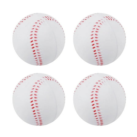 4X Sport Baseball Reduced Impact Baseball 10Inch Adult Youth Soft Ball for Game Competition Pitching Catching Training,4 x Baseball,White