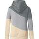 thumbnail image 4 of Sudaderas con capucha para mujer, cuello redondo, casual, manga larga, bloques de color, sudaderas con capucha, suéteres, tops de otoño Levamdar WRMH-1664-90, 4 of 5