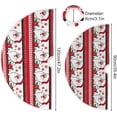 thumbnail image 4 of FMSHPON Christmas Santa Claus Berry Snowflakes Xmas Christmas Tree Skirt Stand Mat for Holiday Party Decoration Indoor Outdoor 48 inches, 4 of 6