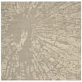 thumbnail image 2 of SAFAVIEH Bella Ethelyn Abstract Sunburst Wool Area Rug, Winter Taupe, 6' x 6' Square, 2 of 6