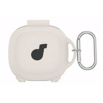 Yucurem Silicone Cover with Carabiner for Soundcore Sport X20 Charging Case(white)