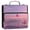 Pink Butterflies Flying, variant on Water-Resistant 3-Ring Binder Organizer with Multiple Pockets Zipper Binder Bag for Office Flamingos in Tropical Garden