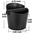 thumbnail image 2 of Espresso Knock Box Caja de café de 4,8 pulgadas Contenedor de basura para café molido con barra extraíble y base antideslizante Estilo barista duradero que absorbe los golpes, 2 of 5
