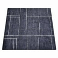 thumbnail image 3 of Rugsotic Carpets Handmade Rugs Hand Knotted Loom Square 6'x6' Light Charcoal Beige Silk Mix for Indoor Use, 3 of 5