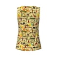 thumbnail image 5 of Xecao Ethnic African print women's scoop neck, loose-fit workout tank tops for the gym., 5 of 9