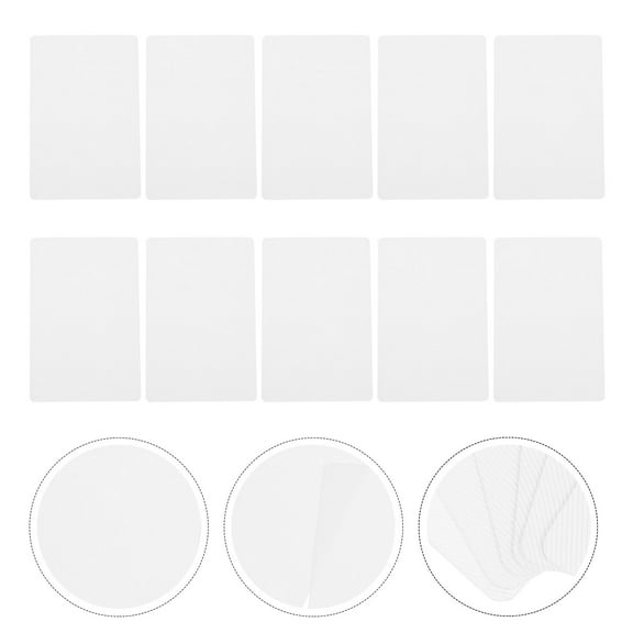 SEWCHICS 10Pcs Portable White Cloth Hat Patches with Heat Insulated Material for Home Use