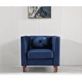 thumbnail image 3 of Uspridefurniture Fancher Kittleson Velvet Classic 3Pcs Living Room Set,Blue, 3 of 5