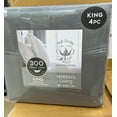 thumbnail image 2 of RT Designers Collection Modern Living 100% Pima Cotton Ultra Soft Sheet Set King Grey, 2 of 2