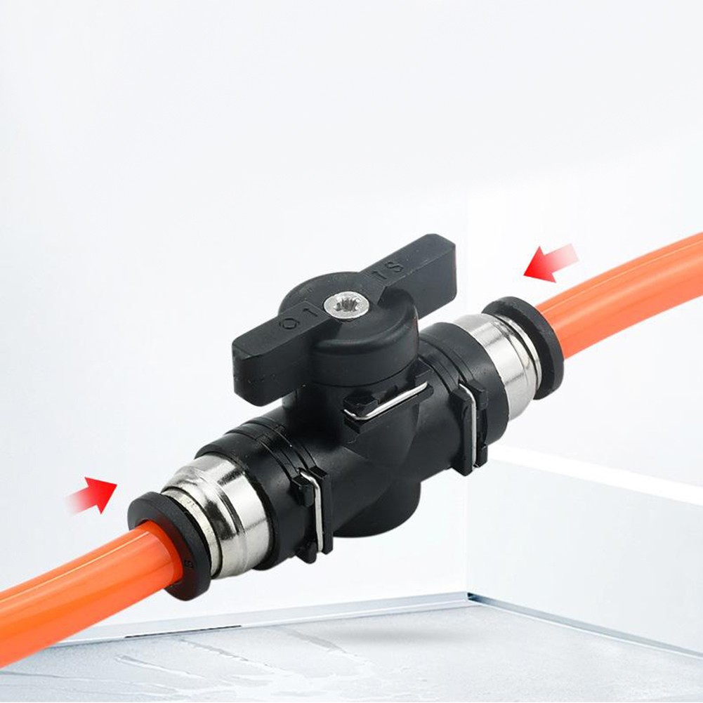 GLFILL 1Pcs Pu Hose Pneumatic Quick Connector Manual Ball Valve