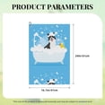 thumbnail image 4 of Lsque Collie in Bathtub Premium Golf Towel - Ultra Absorbent and Quick Drying Microfiber Towel with Carabiner - Gift for Men -24" X 16", 4 of 8
