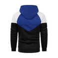 thumbnail image 3 of VNKIDY Men's Hoodies Autumn Winter Street Style Color Block Sweatshirt Long Sleeve Loose Fit Pullover With Drawstring Hood For Outdoor Wear Trendy Tops, 3 of 3