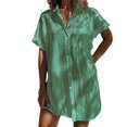 thumbnail image 2 of Pantalones de Vestido de Cintura Alta Pantalones de Cinturón Plisado de Color Sólido de las Mujeres, Falda Cómoda Suelta para el Hogar Y los Viajes, 2 of 8