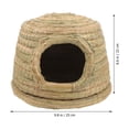 thumbnail image 4 of MOVTOTOP 1Pcs Grass Woven Nest Rabbit Grass House Hiding Spot For Pet Owners, 4 of 6