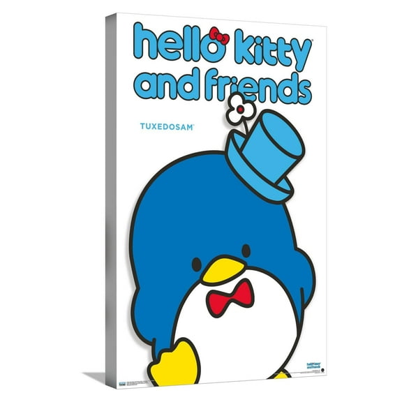 Hello Kitty and Friends: Hello - Tuxedosam Feature Series Canvas Wall Poster, 14.725" x 22.375"