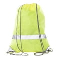 thumbnail image 1 of Mato & Hash Reflective Cinch Bag | High Visability | Great For Runners & Events - 30PK Shock Lime CA2525, 1 of 4