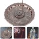 thumbnail image 4 of Nine Dragon Incense Plate Holder Burner Stick Zinc Alloy Home Worship Decoration, 4 of 5