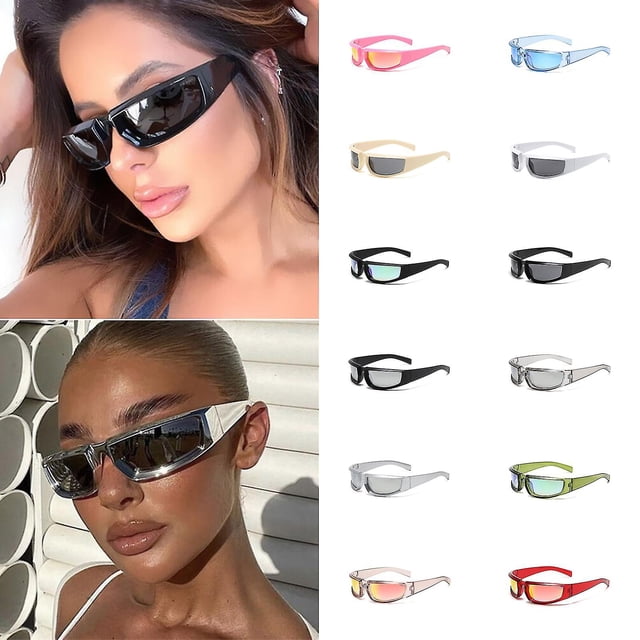 Hombres Señoras Celebridad Tendencia Gafas Hot Girls Y2k Gafas de sol envolventes