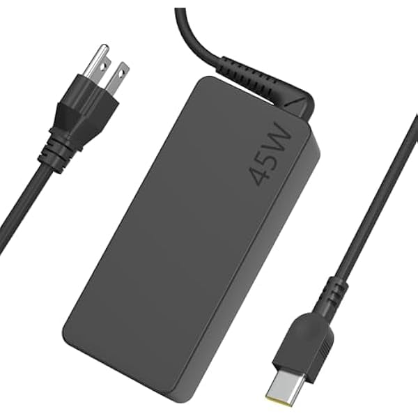 wonima11 45W USB Type C AC Adapter Compatible wiht Lenovo Chromebook C330 300e 100e 500e N23 Yoga, Lenovo ThinkPad T480 T480s T580 2nd Gen MTK AST Type-C 20V 2.25A 45Watt Laptop Power Charger