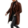 thumbnail image 5 of Mens Casual Fashion Comfortable Loose Solid Color Long Coat, 5 of 5